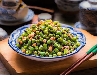橄欖菜四季豆炒肉碎 - Katering 點點到會