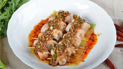 Sliced Pork with Garlic Chili Sauce 川味蒜泥白肉 1KG - Katering 點點到會