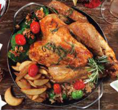 Chrismas Turkey 燒火雞釀傳統栗子餡料 (7-8公斤) 約8人份量