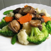 雙菇扒時蔬 BRAISED ASSORTED MUSHROOMS & VEGETABLES
