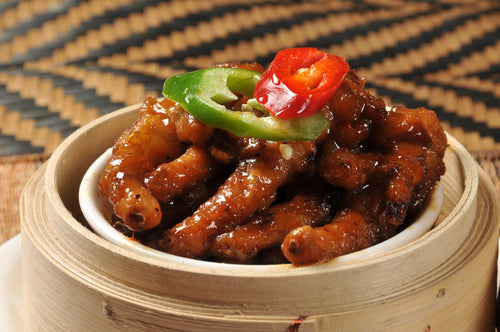 Steamed Chicken Feet in Satay Sauce 馬來沙嗲蒸鳳爪 - Katering 點點到會