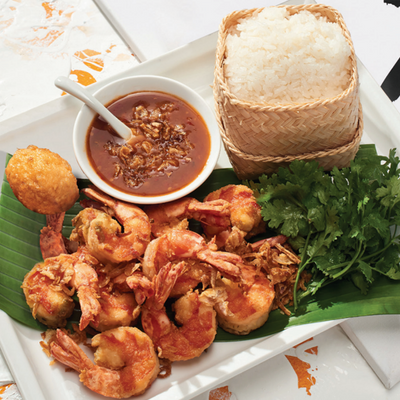 010H 泰式蝦球配炸流心蛋 FRIED SHRIMPS WITH TAMARIND SAUCE 2人份量