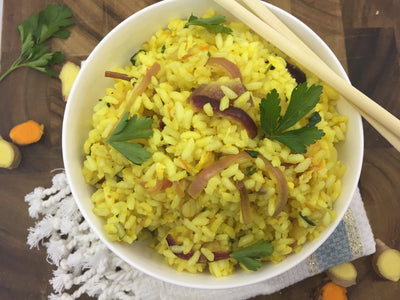 Yellow ginger fried rice 黃薑炒飯