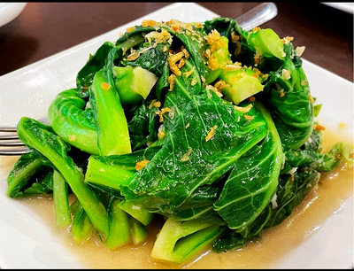 蒜茸炒椰菜苗