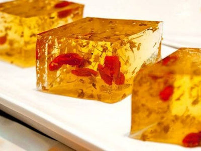 Osmanthus & Goji Berry Pudding 杞子桂花糕 24pcs - Katering 點點到會