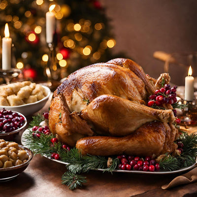 6. Roast Butter Ball Turkey with Chestnut Stuffing, Cranberry Sauce and Gravy 6kg