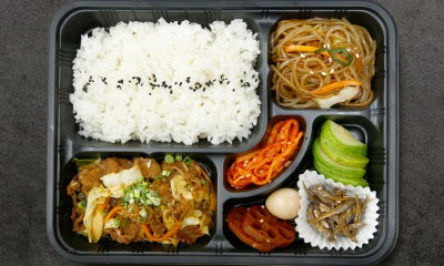 Korean Mixed Mushroom and Beef Bento 韓式蘑菇牛肉便當