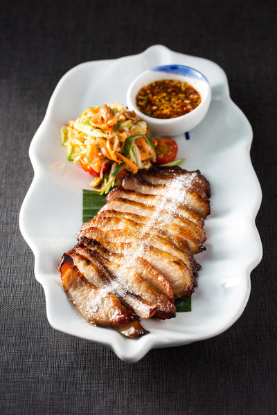 Thai Grilled Pork Neck 炭燒豬頸肉配泰式香草燒汁 - Katering 點點到會