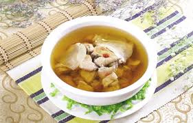 4碗 姬松茸瑤柱螺頭燉湯 - Double Boiled Dried Scallop & Matsutake Mushroom Soup