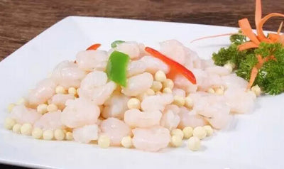 Fried River Shrimps, Celery and Lily Bulbs with Fox Nut 西芹百合雞頭米炒河蝦仁 1KG - Katering 點點到會
