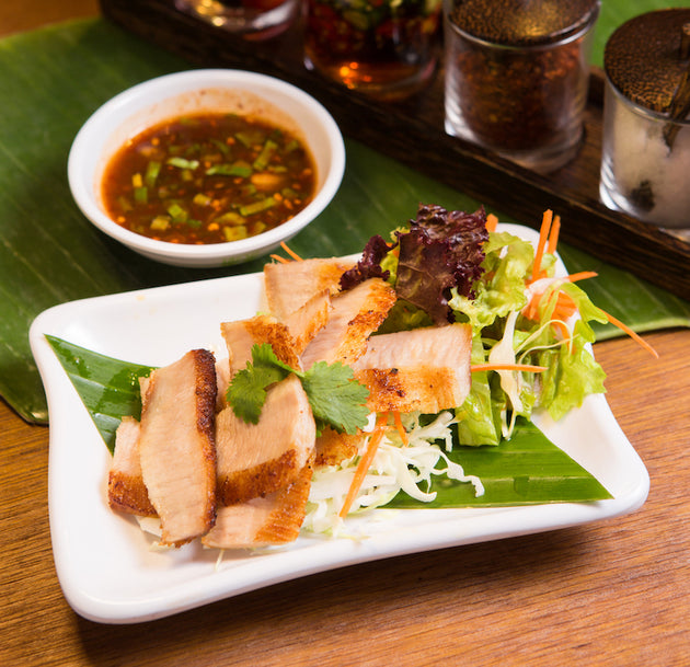 Thai Grilled Tender Pork Jowl 泰式(秘制)燒豬頸肉 - Katering 點點到會