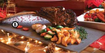 (B) US Angus Beef Tomahawk serves approx 2-3 person 美國安格斯斧頭扒配時令 配萊及燒汁（1.5公斤）約2-3人份量