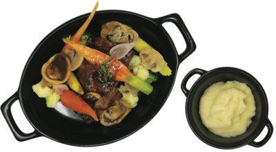 Beef Cheek Bourguignon and Traditional Garnish, Mashed Potato 紅酒燉和牛面肉 配牛油薯蓉 - Katering 點點到會