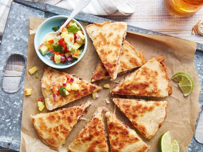 墨西哥芝士雞肉烤甜椒洋葱饀餅 Chicken Quesadillas 12 slices - Katering 點點到會